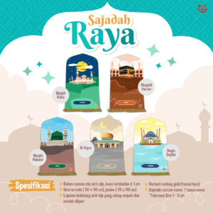 Sajadah Raya Costum Nama