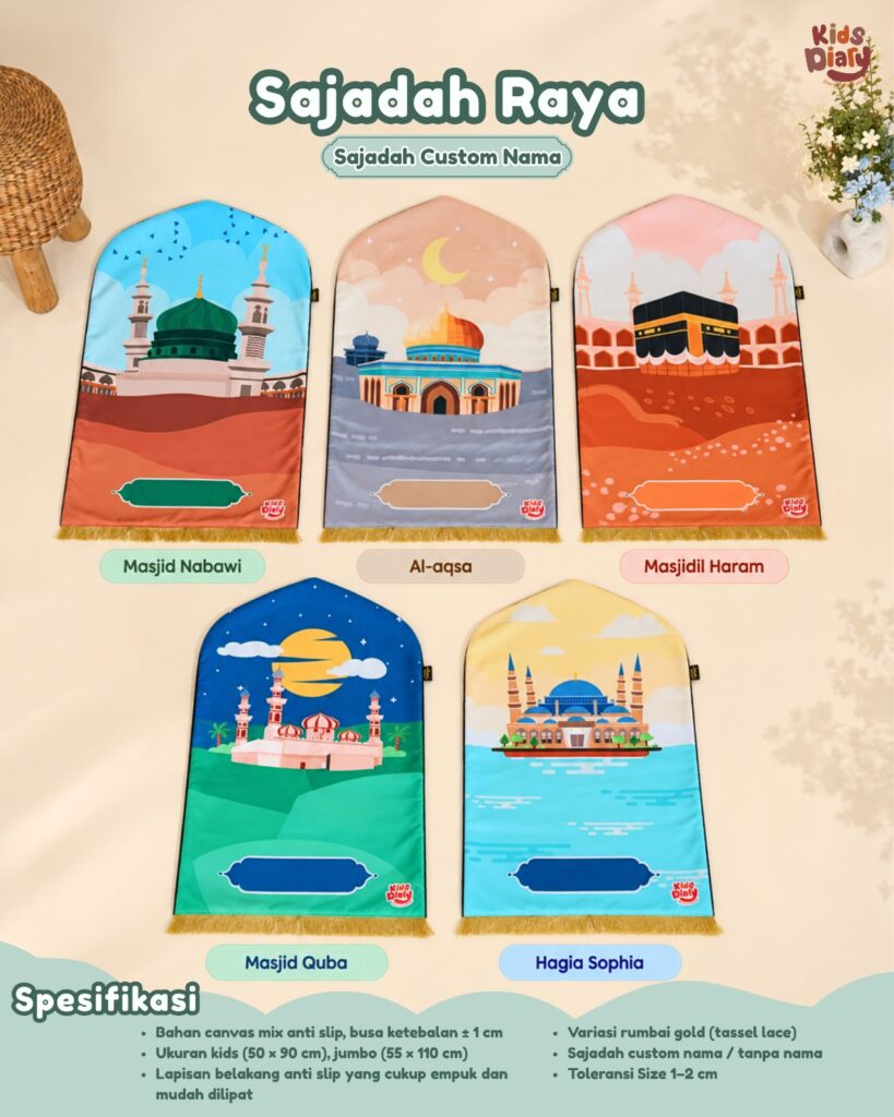Sajadah Raya Costum Nama